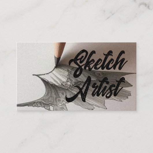 Zeichentrickskizze Visitenkarte (Vorderseite)