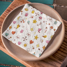 Zeichentrickzeichen Nahtloses Muster