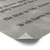 Zeichn auf dem Mondplakat Poster (Ecke)