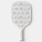 Zeichn Baby Elephant Pickleball Schläger (Vorderseite)