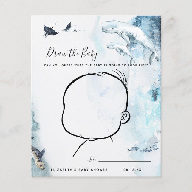 Zeichn das Baby | Baby Showspiel (Vorderseite)