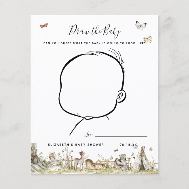 Zeichn das Baby | Baby Showspiel (Vorderseite)