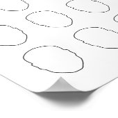 Zeichn dein Face Alternative Wedding 100 Guest Boo Poster (Ecke)