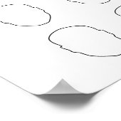Zeichn dein Face Alternative Wedding 28 Guest Book Poster (Ecke)
