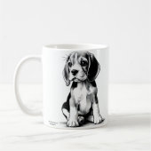 Zeichn der Beagel Pup Kaffeetasse (Links)