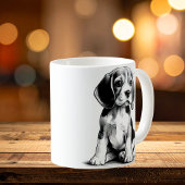 Zeichn der Beagel Pup Kaffeetasse