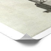 Zeichn der etruskischen Bronze des Wolfshügels Poster (Ecke)