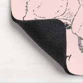 zeichn der niedlichen japanischen akita mit Teddyb Mousepad (Ecke)