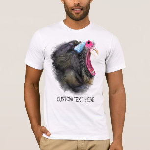 Zeichn der Sammlung Mandrill - Text hinzufügen T-Shirt