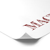 Zeichn der Silhouette Machu_Picchu Poster (Ecke)