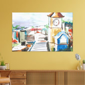 Zeichn der Stadtmauer Leinwanddruck (Insitu (Wohnzimmer))