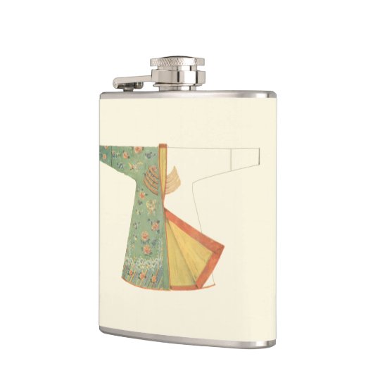 Zeichn des halb fertig gestellten Kimono Flachmann (Links)