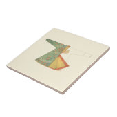 Zeichn des halb fertig gestellten Kimono Fliese (Seite)