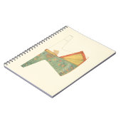 Zeichn des halb fertig gestellten Kimono Notizblock (Linke Seite)