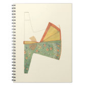 Zeichn des halb fertig gestellten Kimono Notizblock (Vorderseite)