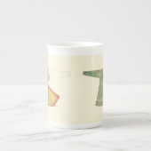 Zeichn des halb fertig gestellten Kimono Porzellantasse (Vorderseite)