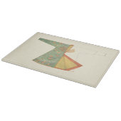 Zeichn des halb fertig gestellten Kimono Schneidebrett (Ecke)