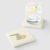 Zeichn des halb fertig gestellten Kimono Steinuntersetzer (Seitenansicht)