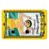 Zeichn des Line_B_4x6 Kühlschrank Magnet (Horizontal)