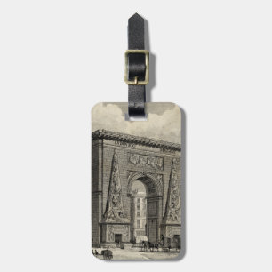 Zeichn des Monuments Porte Saint-Denis Gepäckanhänger