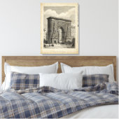 Zeichn des Monuments Porte Saint-Denis Leinwanddruck (Insitu (Schlafzimmer))