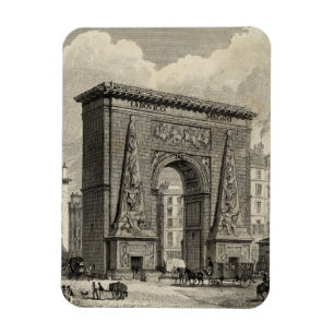 Zeichn des Monuments Porte Saint-Denis Magnet
