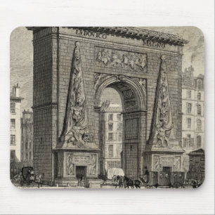 Zeichn des Monuments Porte Saint-Denis Mousepad