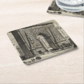 Zeichn des Monuments Porte Saint-Denis Rechteckiger Pappuntersetzer (angewinkelt)