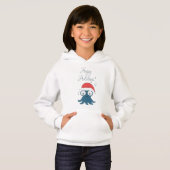 zeichn des niedlichen Cartoon-Blauktopus Hoodie (Vorne ganz)