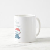 zeichn des niedlichen Cartoon-Blauktopus Kaffeetasse (VorderseiteRechts)