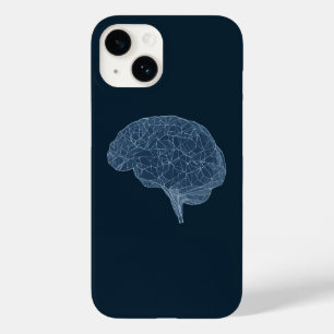Zeichn des Polygonalen Gehirns - Neuronales Netzwe Case-Mate iPhone 14 Hülle