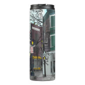 Zeichn des Stadtzentrums von Madison, Wisconsin Thermosbecher (Rückseite)