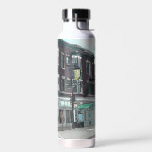 Zeichn des Stadtzentrums von Madison, Wisconsin Trinkflasche (Links)