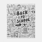 zeichn-Doodschule Fleecedecke (Vorderseite)