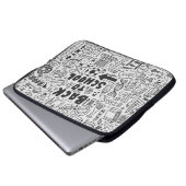 zeichn-Doodschule Laptopschutzhülle (Vorne Knopf)