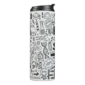 zeichn-Doodschule Thermosbecher (Nach links gedreht)