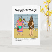 Zeichn einer Blank - Eat Drink Be Merry - Customiz Karte (Gelbe Blume)