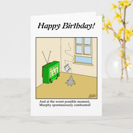 Zeichn einer Blank - Murphy Lotterie - Anpassen Karte (Gelbe Blume)