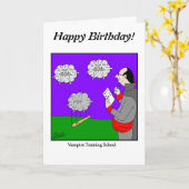 Zeichn einer Blank - Vampire School - Anpassen Karte (Gelbe Blume)