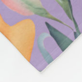 Zeichn einer Blumenkomposition in Aquarellfarben Fleecedecke (Ecke)