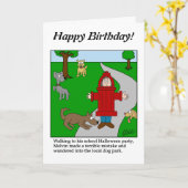 Zeichn einer Leere - Dog Park - Anpassen Karte (Gelbe Blume)