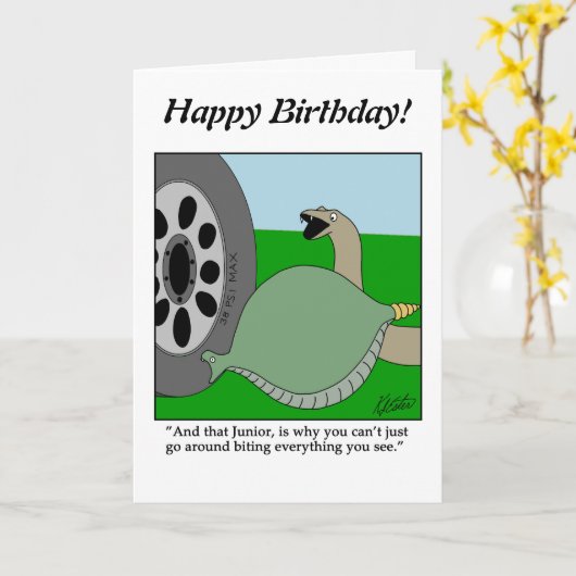 Zeichn einer Leere - Schlangen-Bites-Reifen - Anpa Karte (Gelbe Blume)