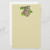 Zeichn einer sich auf den Kopf stellenden Zeitspan Briefpapier (Vorne/Hinten)