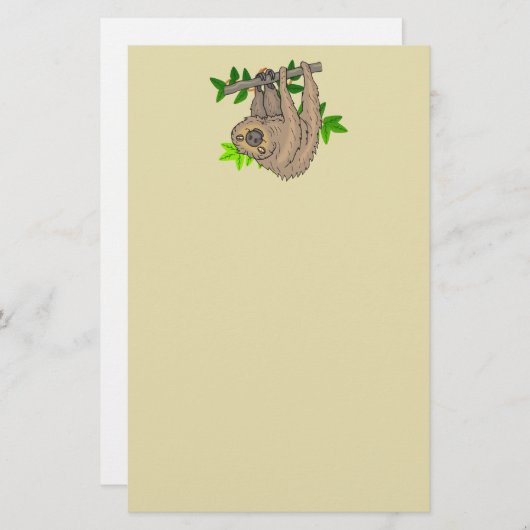 Zeichn einer sich auf den Kopf stellenden Zeitspan Briefpapier (Vorne/Hinten)