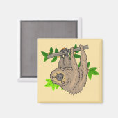 Zeichn einer sich auf den Kopf stellenden Zeitspan Magnet (Vorderseite/Rückseite)