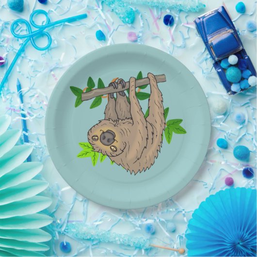 Zeichn einer sich auf den Kopf stellenden Zeitspan Pappteller (Party)