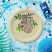 Zeichn einer sich auf den Kopf stellenden Zeitspan Pappteller (Party)