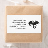 Zeichn einer Silhouette mit schwarzem Drachen (Insitu)