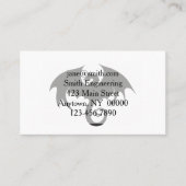 Zeichn einer Silhouette mit schwarzem Drachen Visitenkarte (Vorderseite)