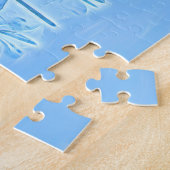 Zeichn einer Winterlandschaft bei Sonnenuntergang Puzzle (Seite)